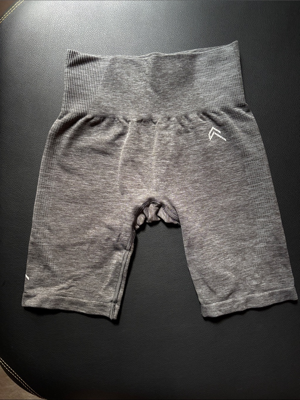 Oner Active Gray High-Waist Seamless Bike Shorts